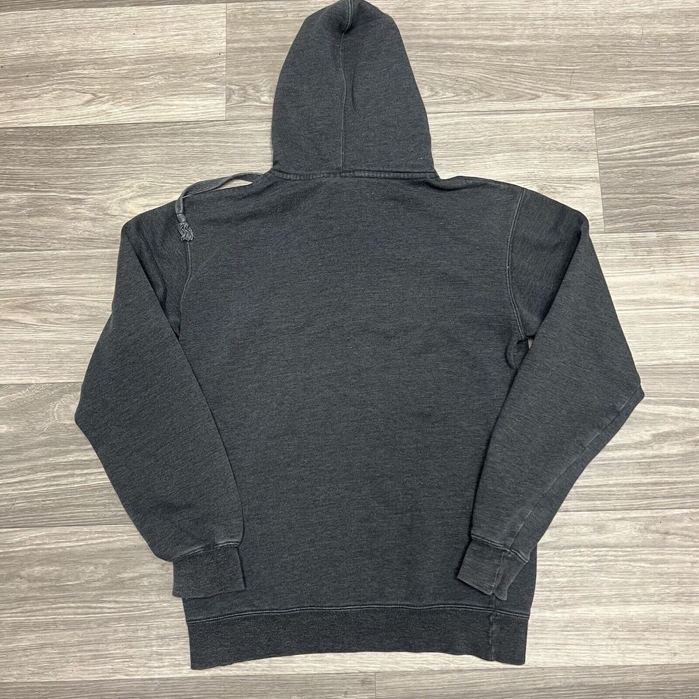 Vintage Majestic North Carolina Tar Heels Hoodie Sweatshirt Mens S Gray Spellout - Picture 3 of 7